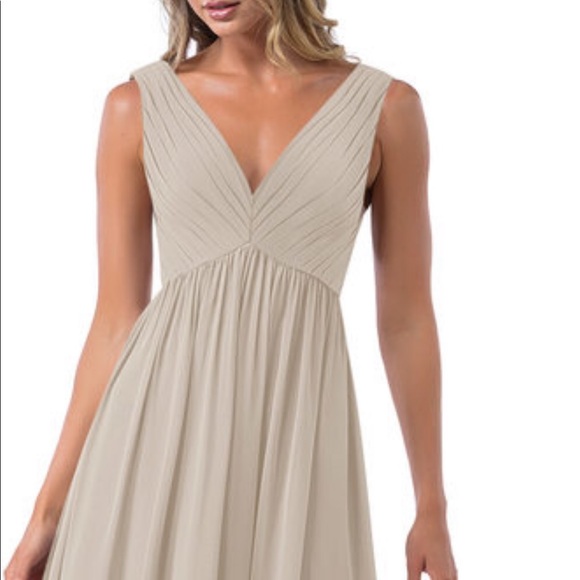 Azazie Bridesmaid Dress - Ranvie in Taupe - Picture 4 of 4